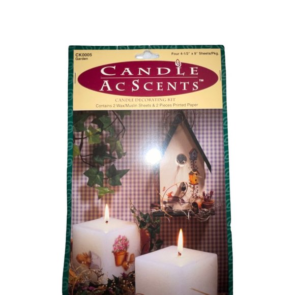 NIP Candle Ascents Garden 2 Wax Muslin Sheets Paper Candle Making Decorating - Picture 2 of 6